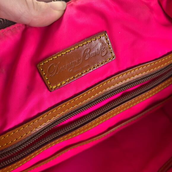 Dooney & Bourke Nylon Large Pocket Satchel with Leather Trim - Picture 8 of 9